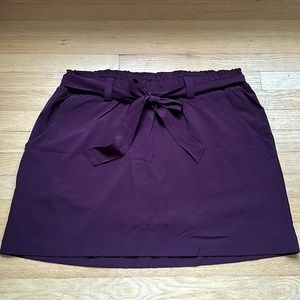 Deep Purple Athletic Skirt with Shorts